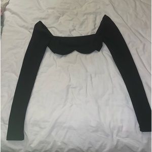 Princess Polly Becca Long Sleeve Crop Top